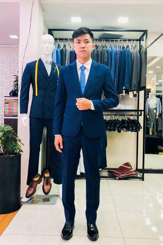 Vest Xanh Công Sở Slim Fit