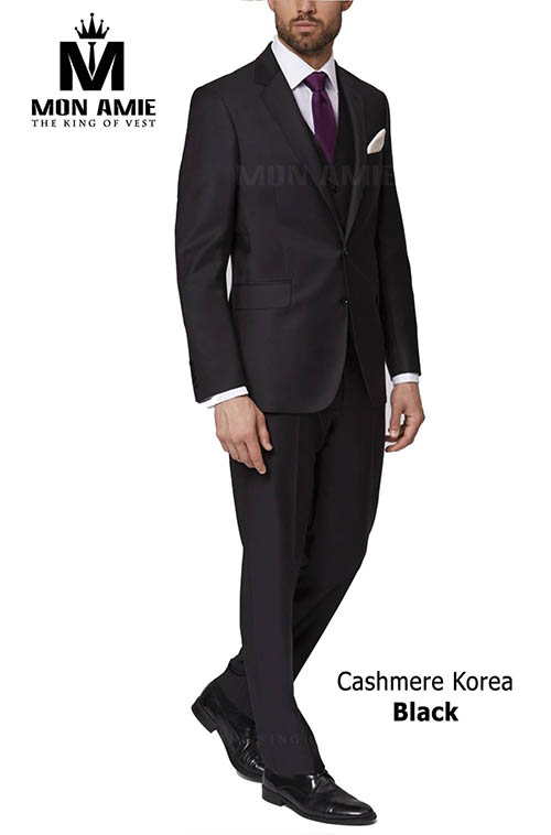 Bộ Vest Đen Cashmere Korea