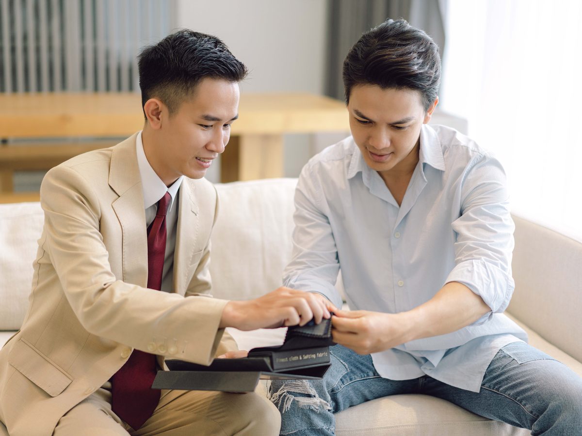 Tư vấn vải và kiểu tại nhà