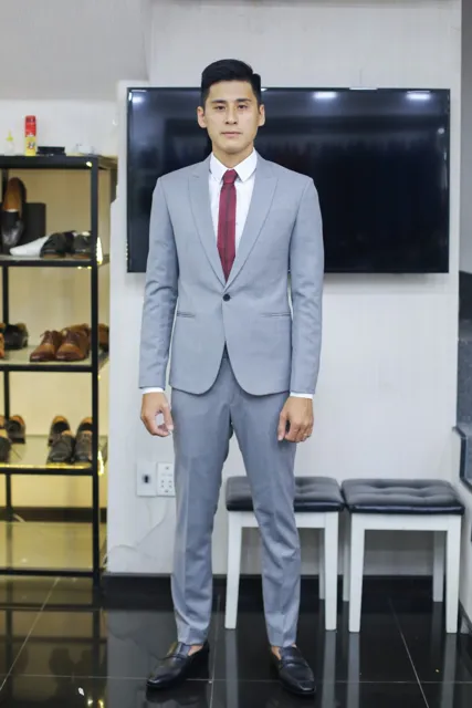 Bộ Vest Nam Màu Xám