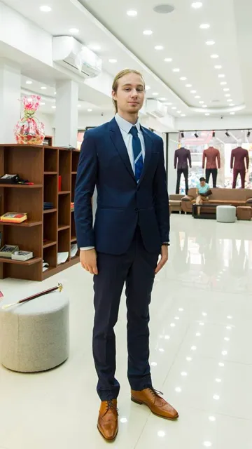 Bộ Vest Nam Màu Xanh Navy