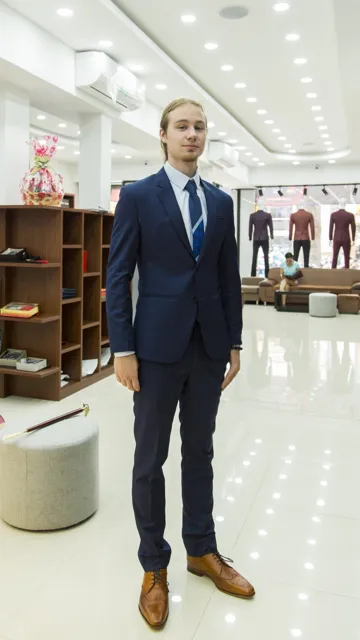 Bộ Vest Màu Xanh Navy