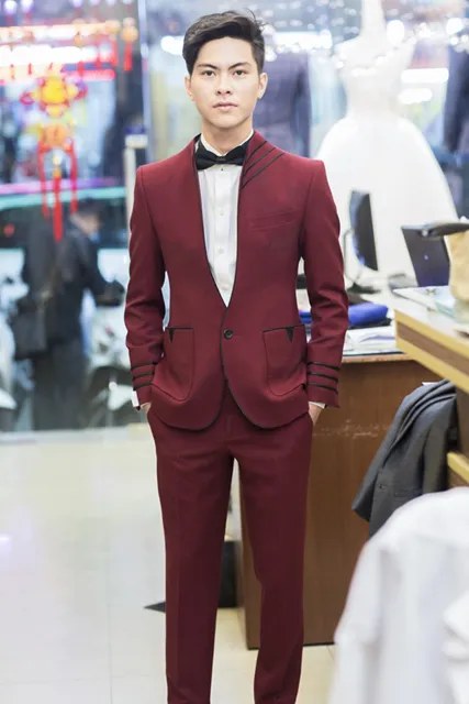 Bộ Vest Chú Rễ Màu Đỏ