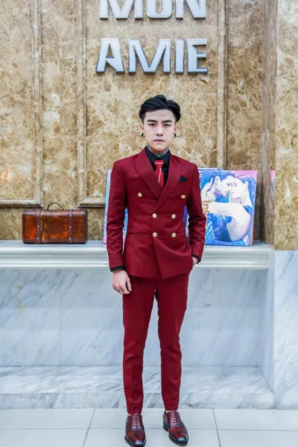 Bộ Vest Nam Màu Đỏ