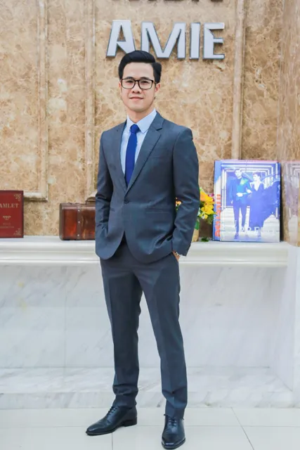 Bộ Vest Nam Caro Xám