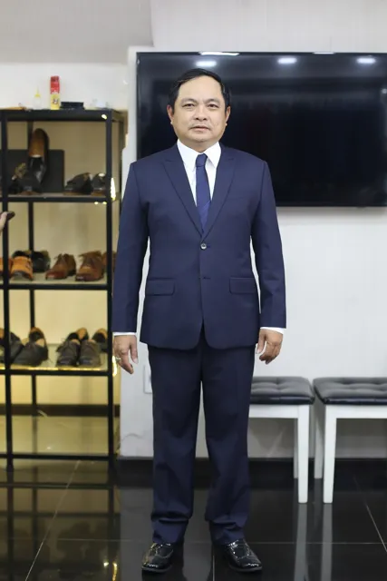 Suit Sui Gia 2 Nút Màu Xanh Đen
