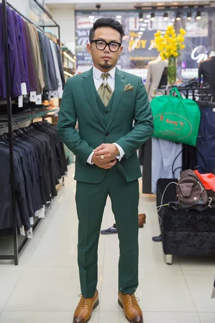 Suit Xanh Lá Cerruti KH137 - Chưa Bao Gồm Ghile
