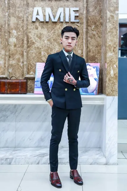 Bộ Vest Nam Màu Đen
