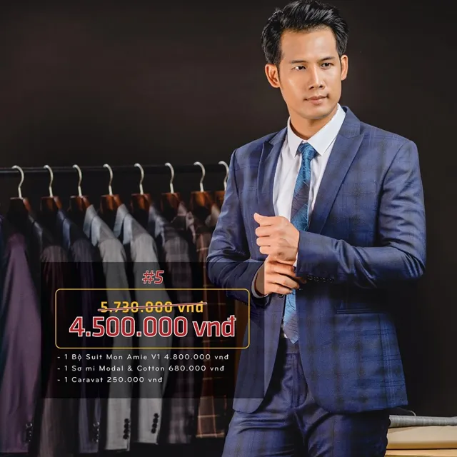 Combo 5: Bộ Suit Tuxedo V1