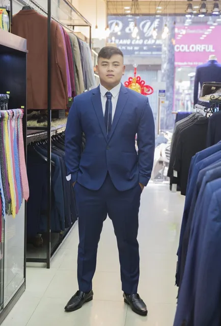 Bộ Vest Nam Màu Xanh Navy