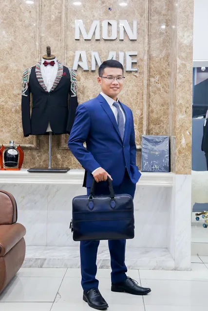 Bộ Vest Nam Mầu Xanh Navy