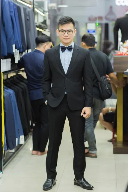 Bộ Vest Nam Màu Đen