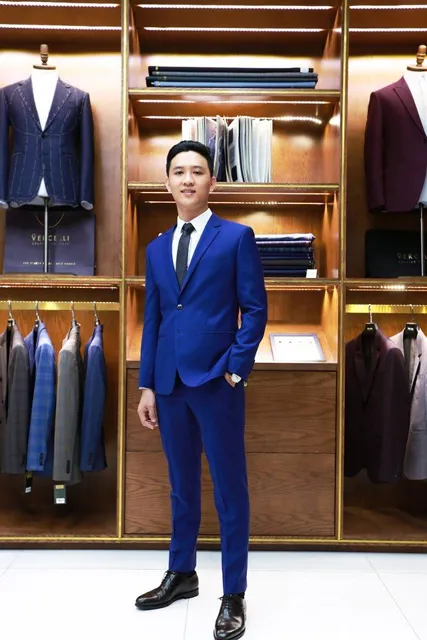 Bộ Vest Nam Màu Xanh Coban
