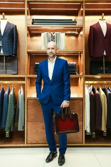 Bộ Suit Xanh Navy 1 Nút Trẻ Trung