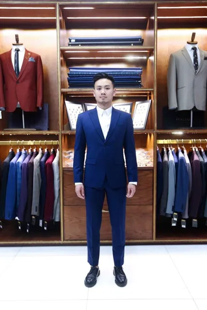 Bộ Suit Màu Xanh Navy