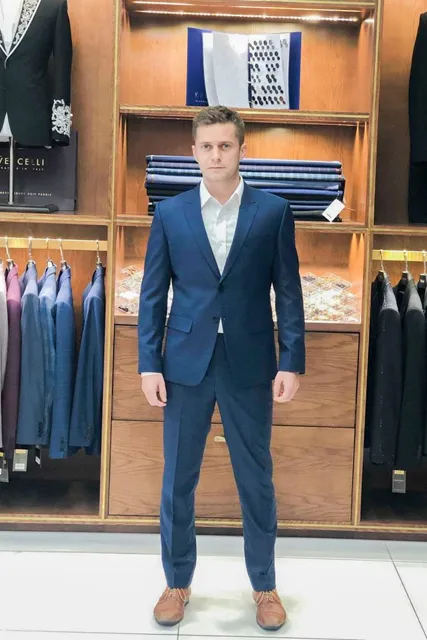 Bộ Suit Màu Xanh Navy