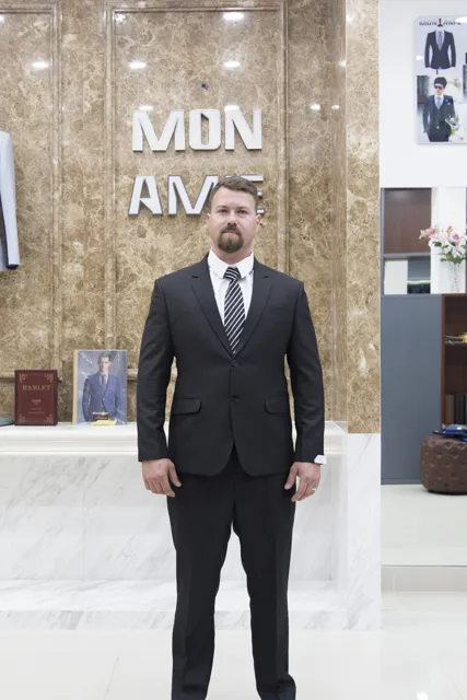 Bộ Suit 2 Nút Màu Đen