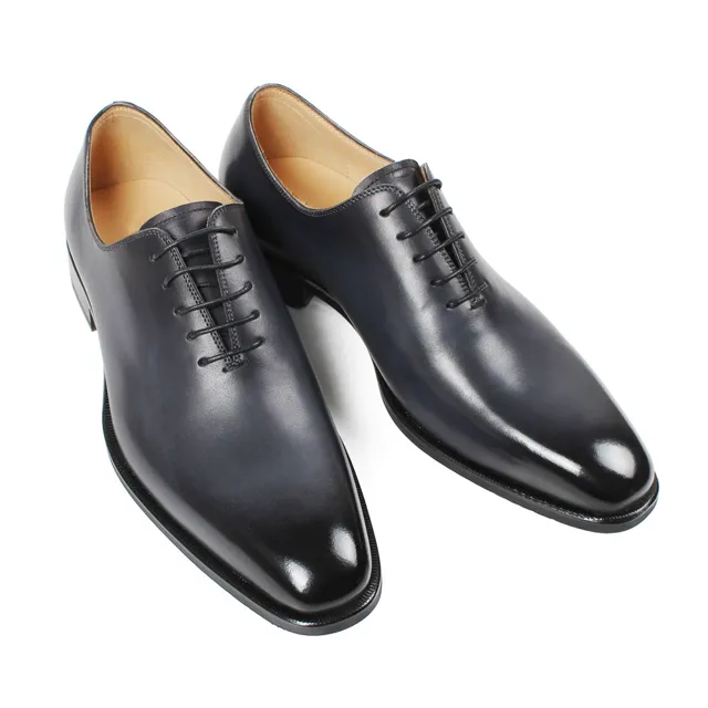 Giày Tây Nam Cao Cấp Italia Màu Đen NJH02 Tuxedo