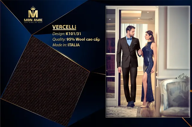 Bộ Comple Nam Màu Đỏ Rượu Italia Super 160s K101-31