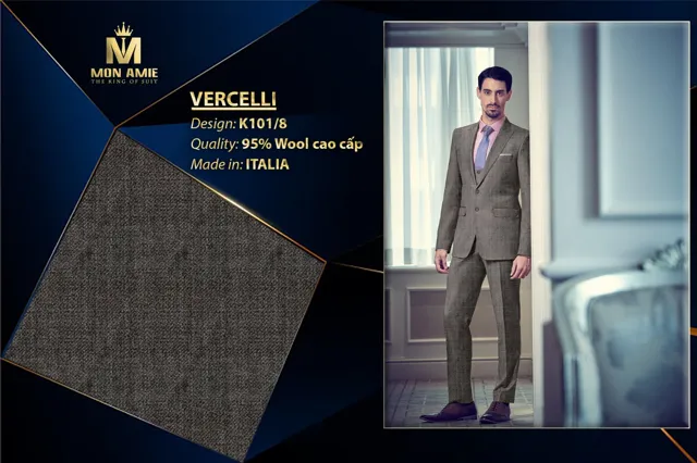 Bộ Comple Nam Màu Xám Italia Super 160s K101-8