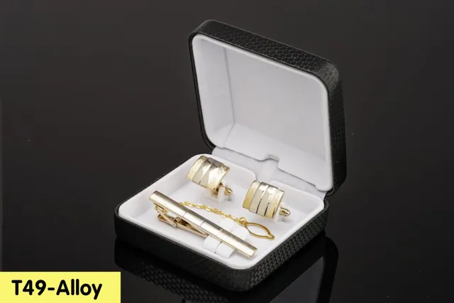 Bộ Cufflink khuy măng set- Tie Clip T49-Alloy