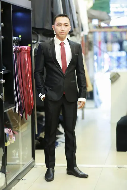 Veston Đen Hàn Quốc Trẻ Trung
