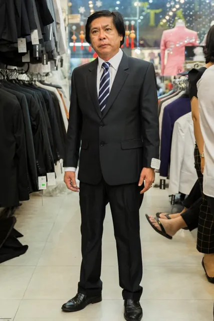 Vest Sui Gia Xanh Đen M08