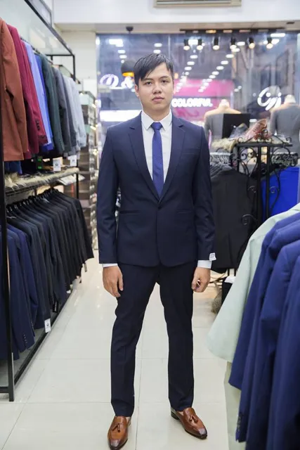 Bộ Vest Chú Rể Màu Xanh Navy KH174