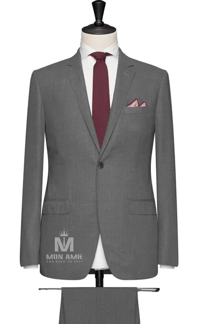 Bộ Vest Nam Công Sở Cao Cấp Màu Xám 523701