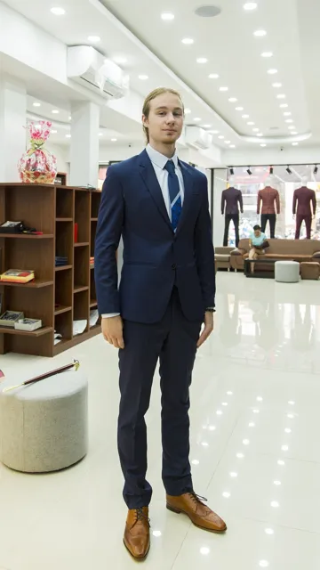 Bộ Vest Công Sở Màu Xanh Biển KH189