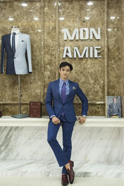 Bộ Vest Cưới Màu Xanh Biển Trung Tính KH181