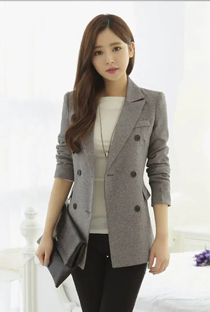 Đồng Phục Áo Khoác Vest Nữ Xám Tro WL20