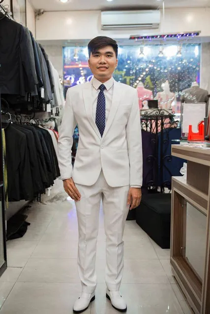 Bộ Vest Trắng Cưới Đẹp KH161