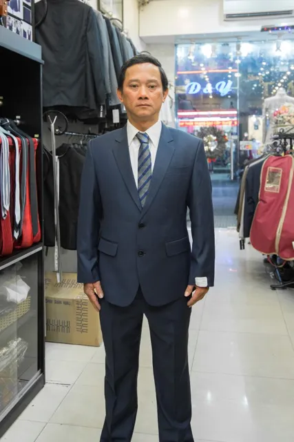 Vest Sui Gia Xanh Navy M01