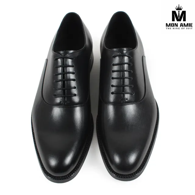 Giày Tây Nam Cao Cấp Italia Màu Đen Tuyền NJ701 Tuxedo