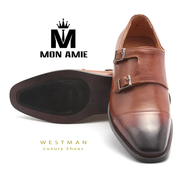 Giày Tây Nam Hàn Quốc WM005 Màu Nâu