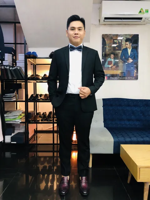 Bộ Vest Nam Công Sở Màu Đen