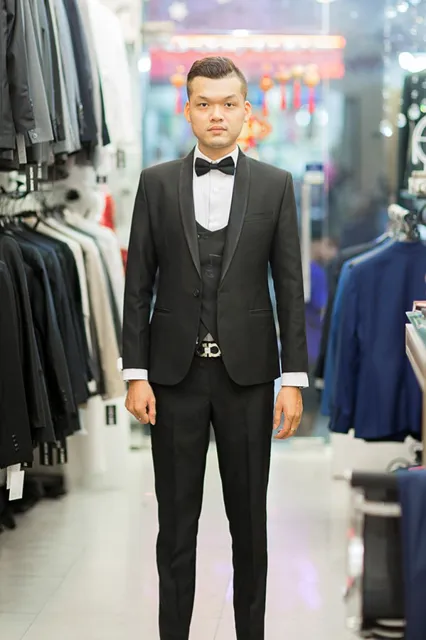 Bộ Suit Đen Itallia M050 - Chưa Bao Gồm Ghile