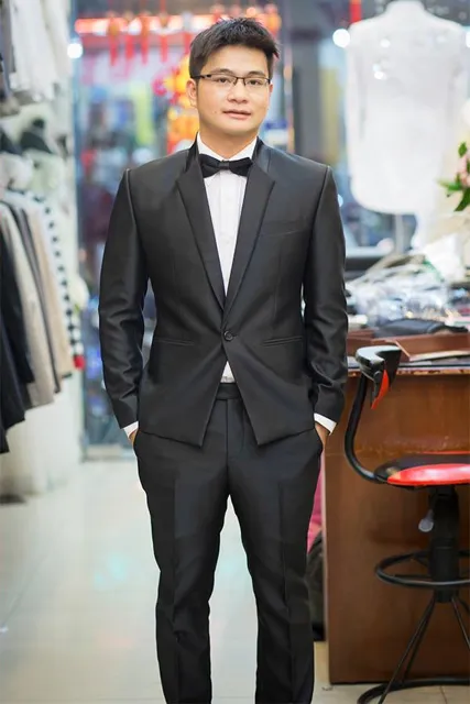 Vest Nam Đen Polo 50% wool