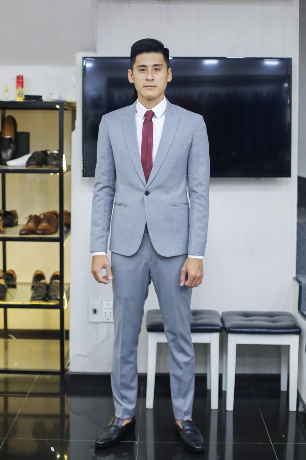 Bộ Vest Nam Màu Xám — ảnh 1