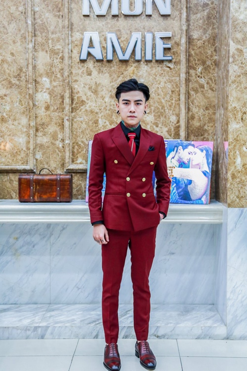 Bộ Vest Nam Màu Đỏ — ảnh 1
