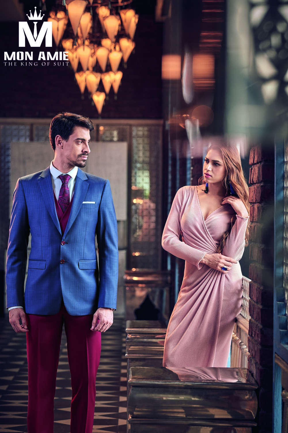 Bộ suit nam cao cấp D504-43 - Chưa bao gồm ghile — ảnh 1