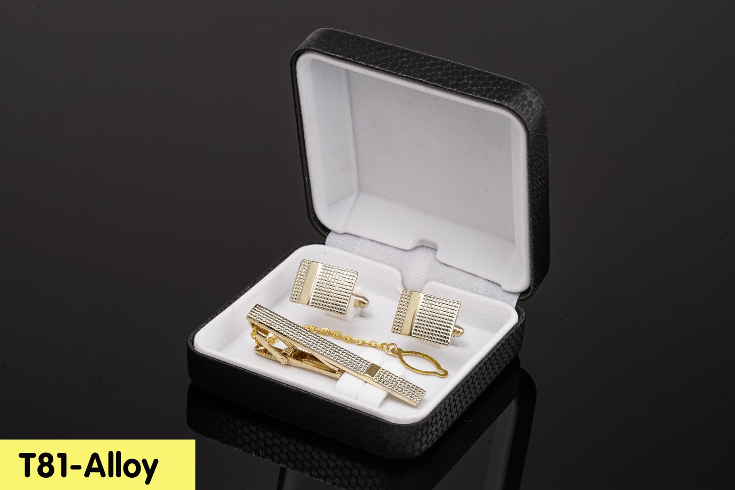 Bộ Cufflink khuy măng set- Tie Clip T81-Alloy — ảnh 1